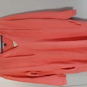 NWT Orange Coral Long Sleeve Hooded Sweater